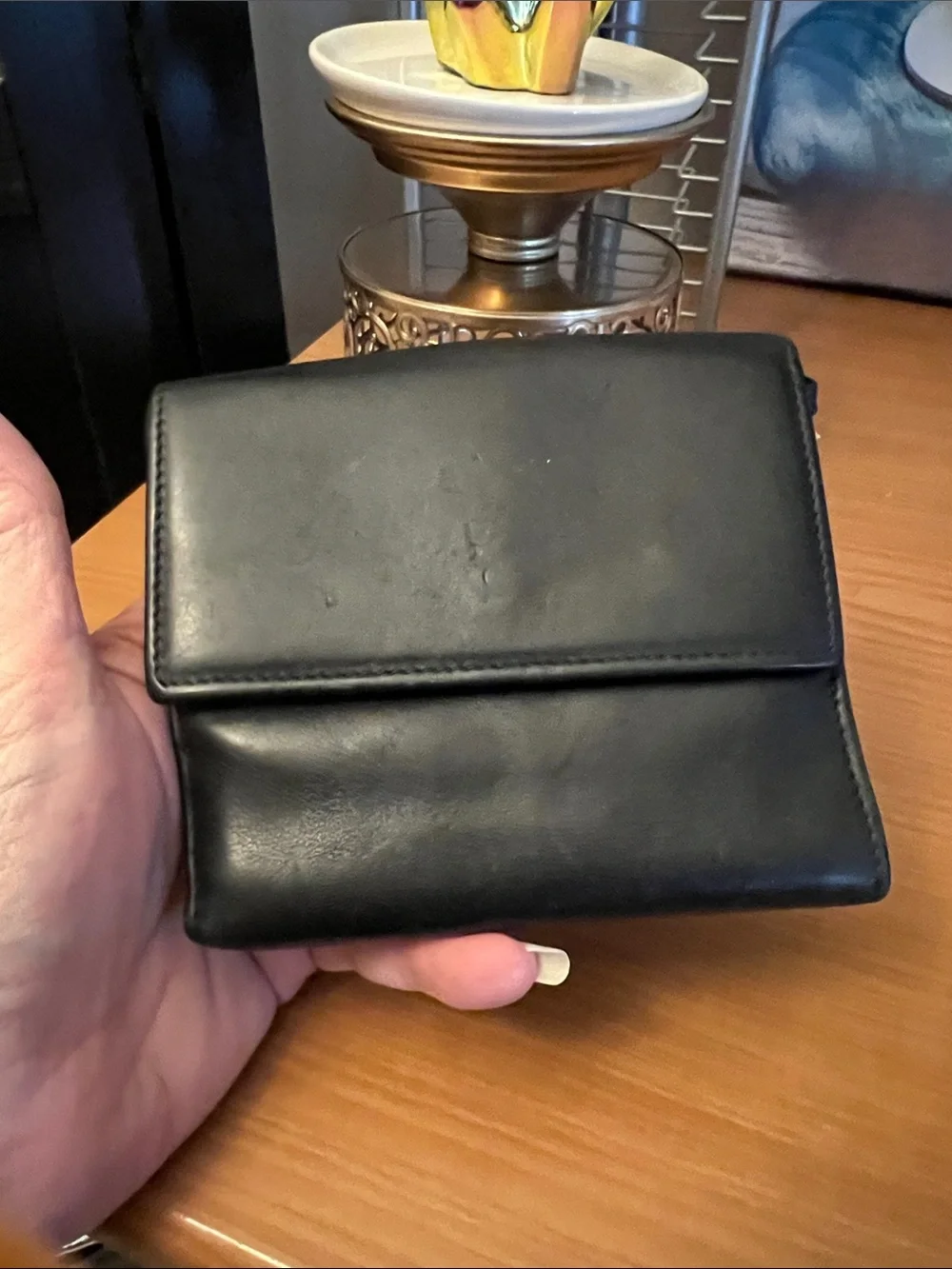 Gucci vintage unisex Black Leather Wallet